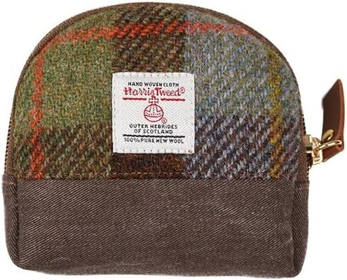 Harris Tweed Women’s Small Coin Purse | Period Bag | Canvas & Wool Change Pouch with YKK Zipper (No.3516) in Saudi Arabia