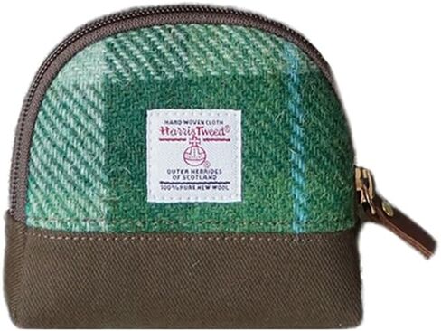 Harris Tweed Women’s Small Coin Purse | Period Bag | Canvas & Wool Change Pouch with YKK Zipper (No.3516) in Saudi Arabia