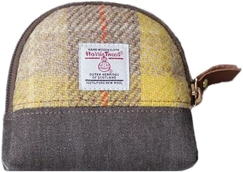Harris Tweed Women’s Small Coin Purse | Period Bag | Canvas & Wool Change Pouch with YKK Zipper (No.3516) in Saudi Arabia