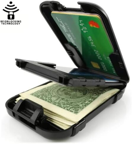 The Clam Flip Mens Wallet with RFID in Saudi Arabia