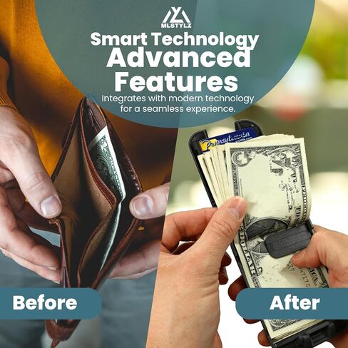 The Clam Flip Mens Wallet with RFID in Saudi Arabia