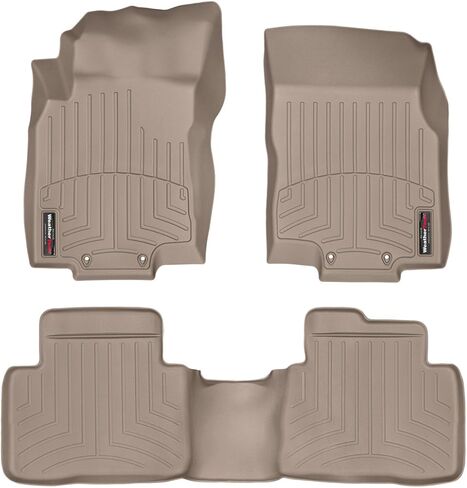 WeatherTech Custom Fit FloorLiners for Nissan Rogue - 1st & 2nd Row (44630-1-2), Black in Kuwait