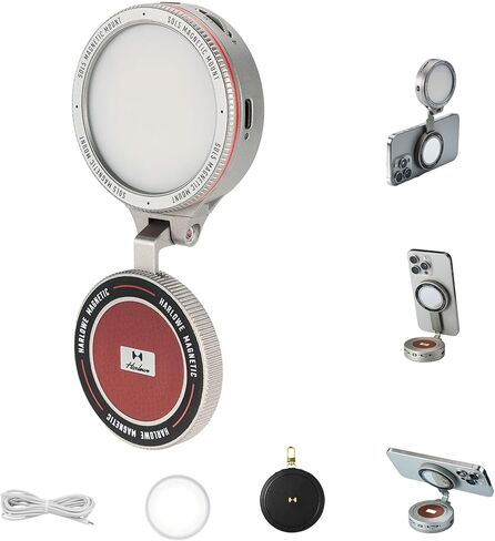 Sol 5 Bi-Color Selfie Light Classic Travel Kit, MagSafe Compatible, 2700-6500K, Portable Lighting for Photography, Filming, Live Streaming, Video Conference in Kuwait