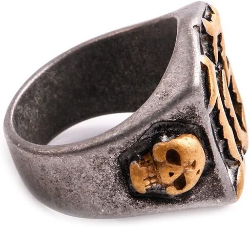 Vintage Mens Biker Skull Number 13 Ring For Men Stainless Steel Size 6-13 in Kuwait