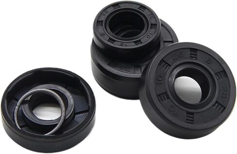 2/5pcs ID 10mm NBR Nitrile Rubber Oil Seal TC-10 * 17/18/19mm Nitrile Rubber Shaft Double Lip Oil Seals(5pcs,10x19x7mm) in Saudi Arabia