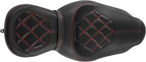 Low Profile Pillion Passenger Rider Seat fits for Harley Davidson Touring and Tri Glide models 2009-2023, for Road King Street Glide Road Glide Electra Glide models in Saudi Arabia