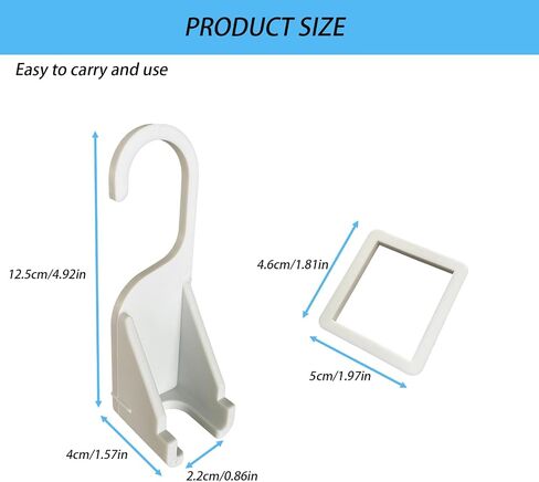 CPAP Hose Holder & Shower Hanger Hook for Tube Cleaning and Drying，Fits 15-19mm CPAP Tubings(White） in Saudi Arabia
