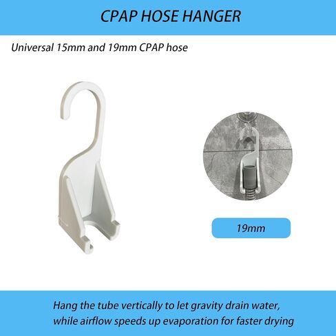 CPAP Hose Holder & Shower Hanger Hook for Tube Cleaning and Drying，Fits 15-19mm CPAP Tubings(White） in Saudi Arabia