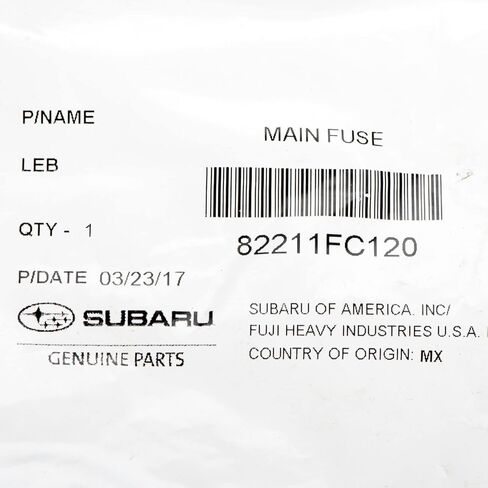 Subaru Main Fuse Relay & Bracket STi Forester Outback Impreza Crosstrek Legacy WRX 82211FC120 Genuine OEM in Saudi Arabia