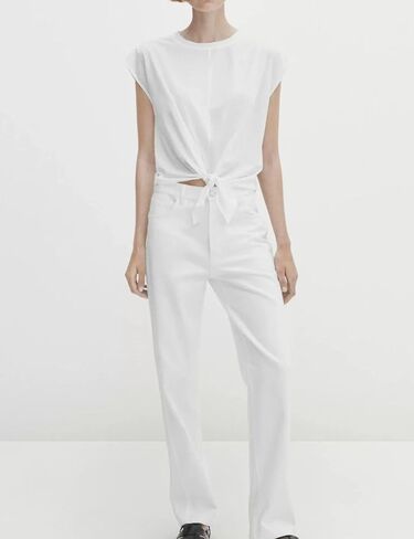 Womens Solid Ruched Tie Front T Shirt Summer Basic Tee Shirts Cap Sleeve Crop Tops Outfits in Saudi Arabia