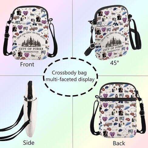 Movie Inspired Crossbody Bag Edward Cullen & Bella Swan Fans Gift Movie Character Fan Shoulder Bag in Saudi Arabia