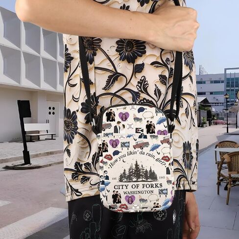 Movie Inspired Crossbody Bag Edward Cullen & Bella Swan Fans Gift Movie Character Fan Shoulder Bag in Saudi Arabia