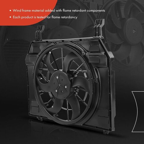 A-Premium Engine Radiator Cooling Fan Assembly with Brushless Motor Compatible with Select Land Rover Models - Range Rover 2013-2018, Range Rover Sport 2014-2016 - Replace# LR084438 in Saudi Arabia