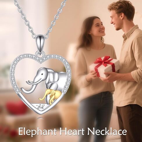 KQF Elephant/Koala/Dog/Duck/Dancer/Dragonfly Necklace for Women Sterling Silver Elephant/Koala Jewelry Pendant Necklace Animal Heart Gifts for Women in Kuwait