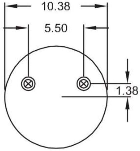 حقيبة زنبرك Air Torque Torque Torque Air for Hendrickson AAT 23K intraax & van tryax (يحل محل Firestone 8709 ، 8751 ، W01-358-8709 ، Goodyear 1R13-159) (TR8709) in Saudi Arabia