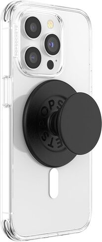 PopSockets Plant-Based Round Phone Grip Compatible with MagSafe, Adapter Ring Included, Phone Holder, Eco-Friendly, Wireless Charging Compatible - Clear in Saudi Arabia