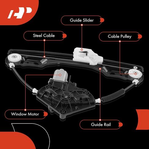 A-Premium Rear Right Passenger Electric Power Window Regulator with Motor Compatible with Jeep Grand Cherokee 2011-2021(WK2), Grand Cherokee L 2021(WL), Rear Right Passenger Side in Saudi Arabia