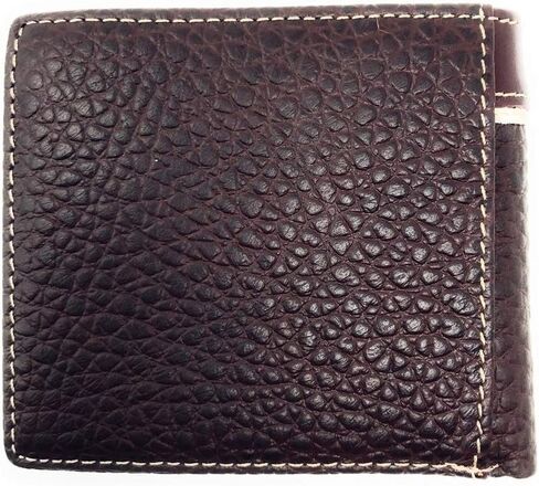 Genuine Leather Floral Tooled Praying Cowboy Concho Mens Short Bifold Wallet in 2 colors (Coffee) in Saudi Arabia