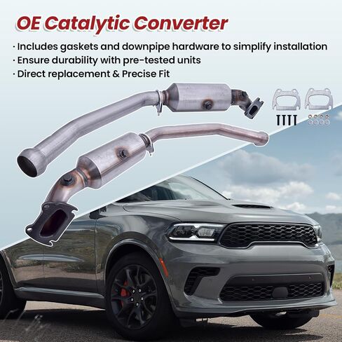 Left & Right Catalytic Converter Compatible with Jeep Grand Cherokee 2013-2019 V6 3.6L, for Dodge Durango 3.6L 2013-2019 Replace# 679-548 679-549 68037894AE 68036556AE in Saudi Arabia