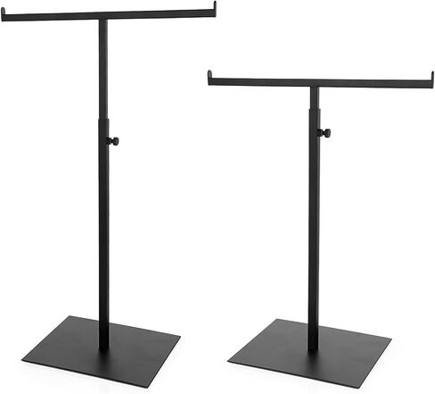 2 Pack Pres Prespish Stand T على شكل معدني قابلة للتعديل رف يد مزدوج خطاف منظم قلادة لمتجر بوتيك المنزل in Kuwait