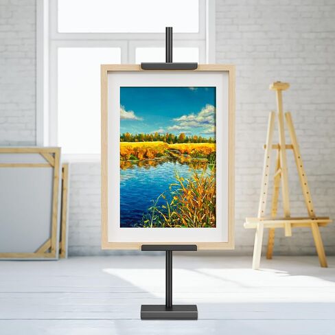 Tabletop Picture Frame Stand, Adjustable for Frames Up to 28" H, Adjustable Tabletop Easel Stand, Metal Frame Holder Stands Steel Standing Easel Table Display Stands for Picture Frame, Artwork, Canvas in Saudi Arabia