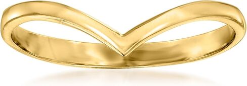 Ross-Simons Pure Collection 14kt Yellow Gold Chevron Ring. Size 6 in Saudi Arabia