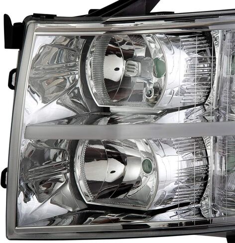 CHEDA LED DRL STRIP Headlights Compatible with 2007-2013 Chevy Silverado 1500 2500 3500 & HD (Clear lens Chrome Housing Clear Reflector) Headlamp Assembly Faros Conjunto De Faros in Saudi Arabia