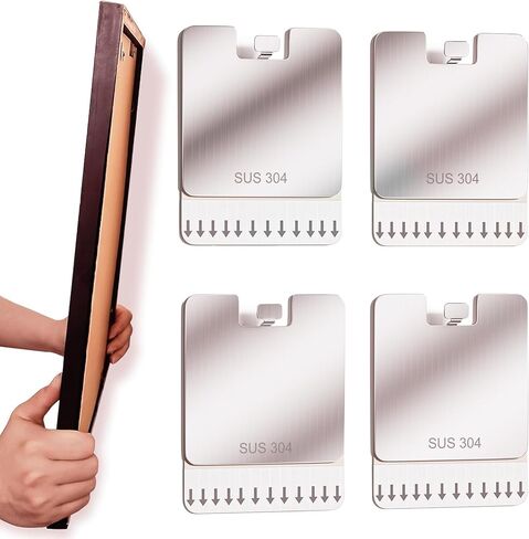 شماعات إطار الصورة المعدنية لا ضرر لطلاء الجدار ، 4 حزمة كبيرة من أدوات أدوات شريحة كبيرة معلقة ، أضرار معلقة مجانية ، شماعات جدار صورة صور بدون أظافر in Kuwait