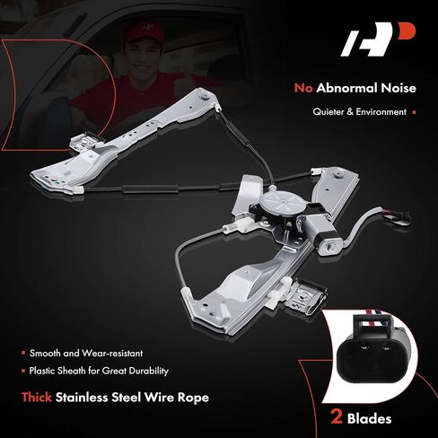 A-Premium Electric Power Window Regulator with Motor Compatible with Pontiac G6 2005-2010 Sedan Front Driver Side in Saudi Arabia