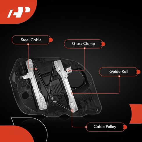 A-Premium Electric Power Window Regulator Without Motor Compatible with Kia Optima 2014-2015, Front Left Driver Side in Saudi Arabia