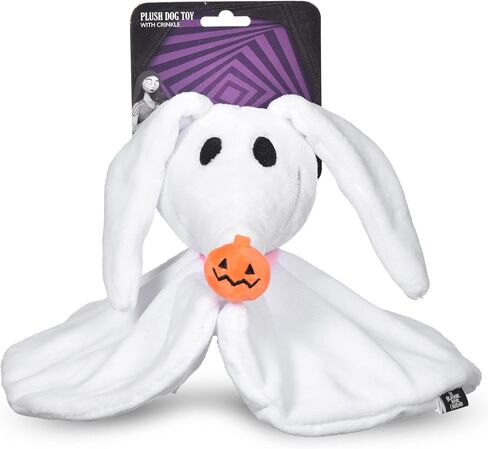 Disney for Pets Tim Burton's Nightmare Before Christmas: Jack Skellington 9" Plush Bobo Dog Toy; Bobo Style Plush Squeaker Dog Toy, Officially Licensed | Halloween Dog Toys in Kuwait