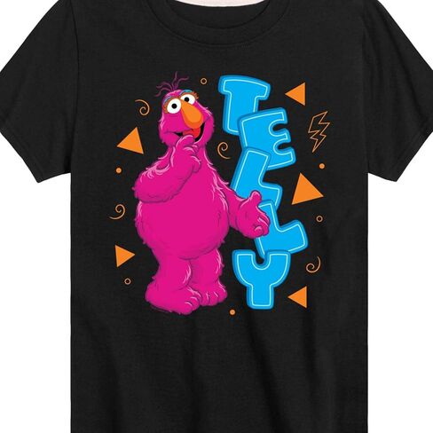 Sesame Street - Telly Monster - Toddler and Youth Short Sleeve Graphic T -Shirt in Kuwait