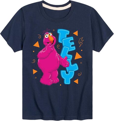 Sesame Street - Telly Monster - Toddler and Youth Short Sleeve Graphic T -Shirt in Kuwait