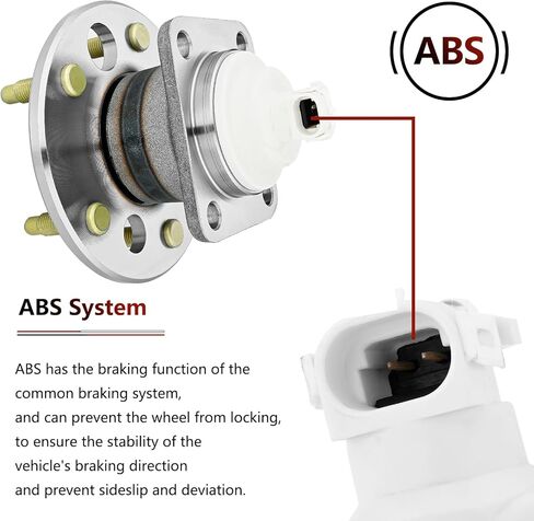 JLEO 512150 Rear Wheel Bearing Hub Assembly for Buick Allure/Lacrosse/Regal/Terraza,for Chevrolet Impala/Monte Carlo/Uplander/Venture,for Pontiac Aztek/Grand Prix/Montana/Trans Sport in Saudi Arabia