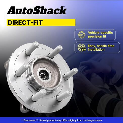 AutoShack Front Wheel Hub Bearing Pair of 2 Driver and Passenger Side Replacement for 2004-2008 2010-2011 Mitsubishi Endeavor 2004-2012 Galant 2006-2012 Eclipse 2.4L 3.8L V6 AWD FWD 5-Lug HB613221PR in Saudi Arabia
