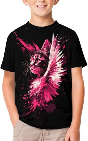 Boys Girls Novelty T-Shirts 3D Graphic Print Shirts Kids Cool Short Sleeve Tees in Saudi Arabia