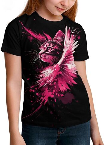 Boys Girls Novelty T-Shirts 3D Graphic Print Shirts Kids Cool Short Sleeve Tees in Saudi Arabia