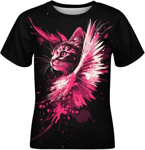 Boys Girls Novelty T-Shirts 3D Graphic Print Shirts Kids Cool Short Sleeve Tees in Saudi Arabia