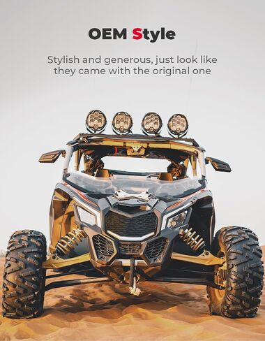 KEMIMOTO X3 Front Bumper Mesh Grill, Front Grille Updated with LED Light Bar Compatible with Can-Am Maverick X3 Max X RS DS MR RC Turbo RR R 2017 2018 2019 2020 2021 2022 2023 2024 Accessories in Saudi Arabia