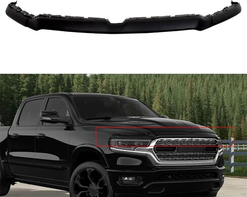 munirater Front Upper Bumper Grille Trim Molding Matt Black Plastic Replacement for 2019-2022 RAM 1500 in Saudi Arabia