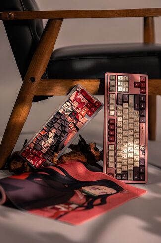 أغطية مفاتيح Team Liquid Demon Slayer Kimetsu No Yaiba Inosuke PBT Dye Sublimation Keycaps للوحة مفاتيح الألعاب الميكانيكية، ومفاتيح Cherry MX، طباعة جانبية مخصصة، دعم ANSI ISO، تصميم أمريكي - مرخص رسميًا in Kuwait