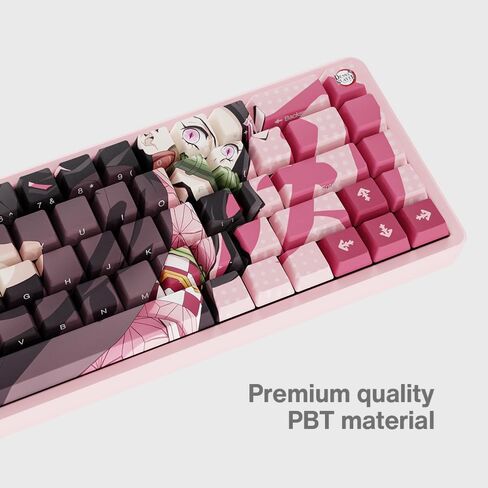 أغطية مفاتيح Team Liquid Demon Slayer Kimetsu No Yaiba Inosuke PBT Dye Sublimation Keycaps للوحة مفاتيح الألعاب الميكانيكية، ومفاتيح Cherry MX، طباعة جانبية مخصصة، دعم ANSI ISO، تصميم أمريكي - مرخص رسميًا in Kuwait