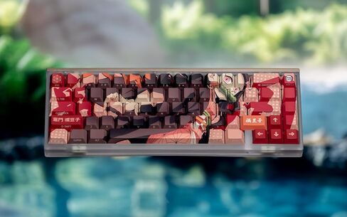 أغطية مفاتيح Team Liquid Demon Slayer Kimetsu No Yaiba Inosuke PBT Dye Sublimation Keycaps للوحة مفاتيح الألعاب الميكانيكية، ومفاتيح Cherry MX، طباعة جانبية مخصصة، دعم ANSI ISO، تصميم أمريكي - مرخص رسميًا in Kuwait