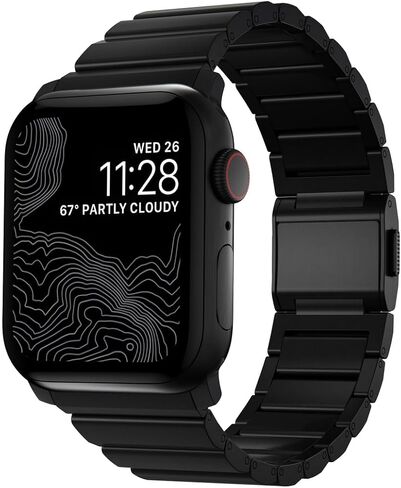 Titanium Apple Watch Band v2 45mm, Titanium Ultra Watch Band with Adjustable Links and Integrated Lugs, Band for Apple Watch Ultra, Compatible with Apple Watch Series 1-10, and SE in Saudi Arabia