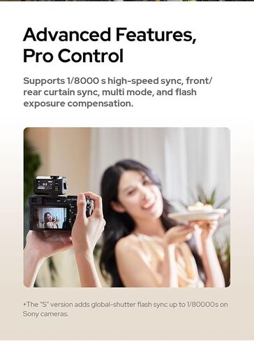 godox it30pro s flash camera flash ttl pocket flash w/تم إنشاؤه في بطارية 900 مللي أمبير في الساعة USB-C شحن متوافق مع كاميرات Sony (أسود) in Saudi Arabia