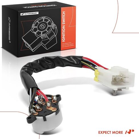 A-Premium Ignition Starter Switch Compatible with Nissan & Infiniti Vehicles - Altima 1994-1997, Sentra 1998-1999, Maxima 1995-1999, 200SX 1998, I30 1996-1999 - 6 Blades, Replace# 487501E411 in Saudi Arabia