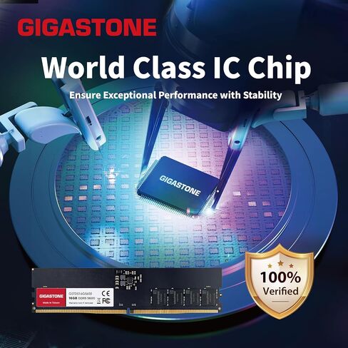 【ذاكرة الوصول العشوائي DDR5】 مجموعة GIGASTONE 128 جيجابايت (4 × 32 جيجابايت) DDR5 4800 ميجاهرتز PC5-38400 CL 40-40-40-77 1.1 فولت UDIMM 288 Pin غير مخزنة وغير ECC ترقية ذاكرة سطح المكتب للكمبيوتر الشخصي عالية الأداء in Saudi Arabia