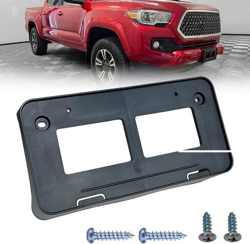 Front License Plate Frame Tag Mounting Bracket Holder Fits for 2016 2017 2018 2019 2020 2021 2022 2023 Toyota Tacoma Replace 7510104011 TO1068134 in Saudi Arabia