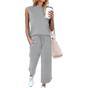 CHICZONE Two Piece Summer Sets for Women Casual Travel Vacation Outfits Wide Leg Crop Pants Lounge Sets in Saudi Arabia