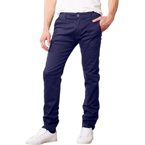 Galaxy by Harvic Mens Slim Fit Cotton Stretch Chino Pants in Saudi Arabia